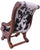 Reclaimed Wood Hair-On Cowhide Handcrafted Chair - C215-FC