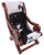 Reclaimed Wood Hair-On Cowhide Handcrafted Chair - C215-FC