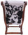 Reclaimed Wood Hair-On Cowhide Handcrafted Chair - C215-FC