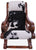 Reclaimed Wood Hair-On Cowhide Handcrafted Chair - C215-FC