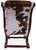 Reclaimed Wood Hair-On Cowhide Handcrafted Chair - C217-FC