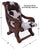 Reclaimed Wood Hair-On Cowhide Handcrafted Chair - C217-FC