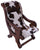 Reclaimed Wood Hair-On Cowhide Handcrafted Chair - C217-FC