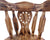 Reclaimed Wood Dining Chair - Handcarved Back Sunflower Natural Color - CD111