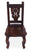 Reclaimed Wood Dining Chair - Handcarved Back Sunflower - DC110