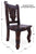 Reclaimed Wood Dining Chair - Handcarved Back Sunflower - DC110