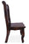 Reclaimed Wood Dining Chair - Handcarved Back Sunflower - DC110