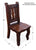 Reclaimed Wood Dining Chair - Handcarved Back - DC223