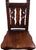 Reclaimed Wood Dining Chair - Handcarved Back - DC223