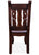 Reclaimed Wood Dining Chair - Handcarved Back - DC223