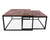 Solid Wood 2 Piece Coffee Table and Nesting Tables Set