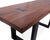 Solid Wood Bench & U Shape Black Legs - 18"H x 43"W x 15.7"D