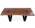 Solid Wood Bench & U Shape Black Legs - 18"H x 43"W x 15.7"D
