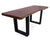 Solid Wood Bench & U Shape Black Legs - 18"H x 43"W x 15.7"D