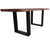 Solid Wood Bench & U Shape Black Legs - 18"H x 43"W x 15.7"D