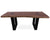 Solid Wood Bench & U Shape Black Legs - 18"H x 43"W x 15.7"D