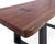 Solid Wood Bench & U Shape Grey Legs - 18"H x 43"W x 15.7"D