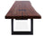 Solid Wood Bench & U Shape Grey Legs - 18"H x 43"W x 15.7"D