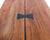 Solid Wood Bench & U Shape Grey Legs - 18"H x 43"W x 15.7"D