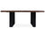 Solid Wood Bench & U Shape Grey Legs - 18"H x 43"W x 15.7"D