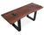 Solid Wood Bench & U Shape Grey Legs - 18"H x 43"W x 15.7"D