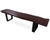 Solid Wood Handmade Dining Bench With Metal Legs - 18"H x 79"W x 15.7"D