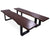 Solid Wood Handmade Dining Bench With Metal Legs - 18"H x 55"W x 15.7"D