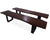 Solid Wood Handmade Dining Bench With Metal Legs - 18"H x 71"W x 15.7"D