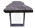 Grey Solid Wood Handmade Dining Bench With Metal Legs - 18"H x 79"W x 15.7"D