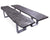 Grey Solid Wood Handmade Dining Bench With Metal Legs - 18"H x 79"W x 15.7"D