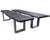 Grey Solid Wood Handmade Dining Bench With Metal Legs - 18"H x 79"W x 15.7"D