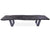 Grey Solid Wood Handmade Dining Bench With Metal Legs - 18"H x 79"W x 15.7"D