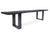 Grey Solid Wood Handmade Dining Bench With Metal Legs - 18"H x 79"W x 15.7"D