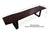 Solid Wood Handmade Dining Bench With Metal Legs - 18"H x 87"W x 15.7"D