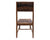 Solid Wood Handmade Dining Chair Set of Two With Texture - 40"H x 18"W x 18.5"D