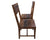 Solid Wood Handmade Dining Chair Set of Two With Texture - 40"H x 18"W x 18.5"D