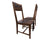 Solid Wood Handmade Dining Chair Set of Two With Texture - 40"H x 18"W x 18.5"D