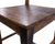 Solid Wood Handmade Dining Chair Set of Two With Texture - 40"H x 18"W x 18.5"D