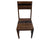 Solid Wood Handmade Dining Chair Set of Two With Texture - 40"H x 18"W x 18.5"D