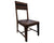 Solid Wood Handmade Dining Chair Set of Two With Texture - 40"H x 18"W x 18.5"D