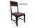 Solid Wood Handmade Dining Chair Set of Two With Texture - 40"H x 18"W x 18.5"D