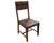Solid Wood Handmade Dining Chair Set of Two - 40"H x 18"W x 18.5"D