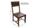 Solid Wood Handmade Dining Chair Set of Two - 40"H x 18"W x 18.5"D
