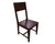 Solid Wood Handmade Dining Chair Set of Two - 40"H x 18"W x 18.5"D