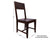 Solid Wood Handmade Dining Chair Set of Two - 40"H x 18"W x 18.5"D