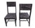 Grey Solid Wood Handmade Dining Chair Set of Two - 40"H x 18"W x 18.5"D