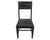 Grey Solid Wood Handmade Dining Chair Set of Two - 40"H x 18"W x 18.5"D