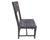 Grey Solid Wood Handmade Dining Chair Set of Two - 40"H x 18"W x 18.5"D