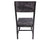 Grey Solid Wood Handmade Dining Chair Set of Two - 40"H x 18"W x 18.5"D