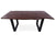 Solid Wood Handmade Dining Table With Metal Legs - 30"H x 63"W x 35.4"D